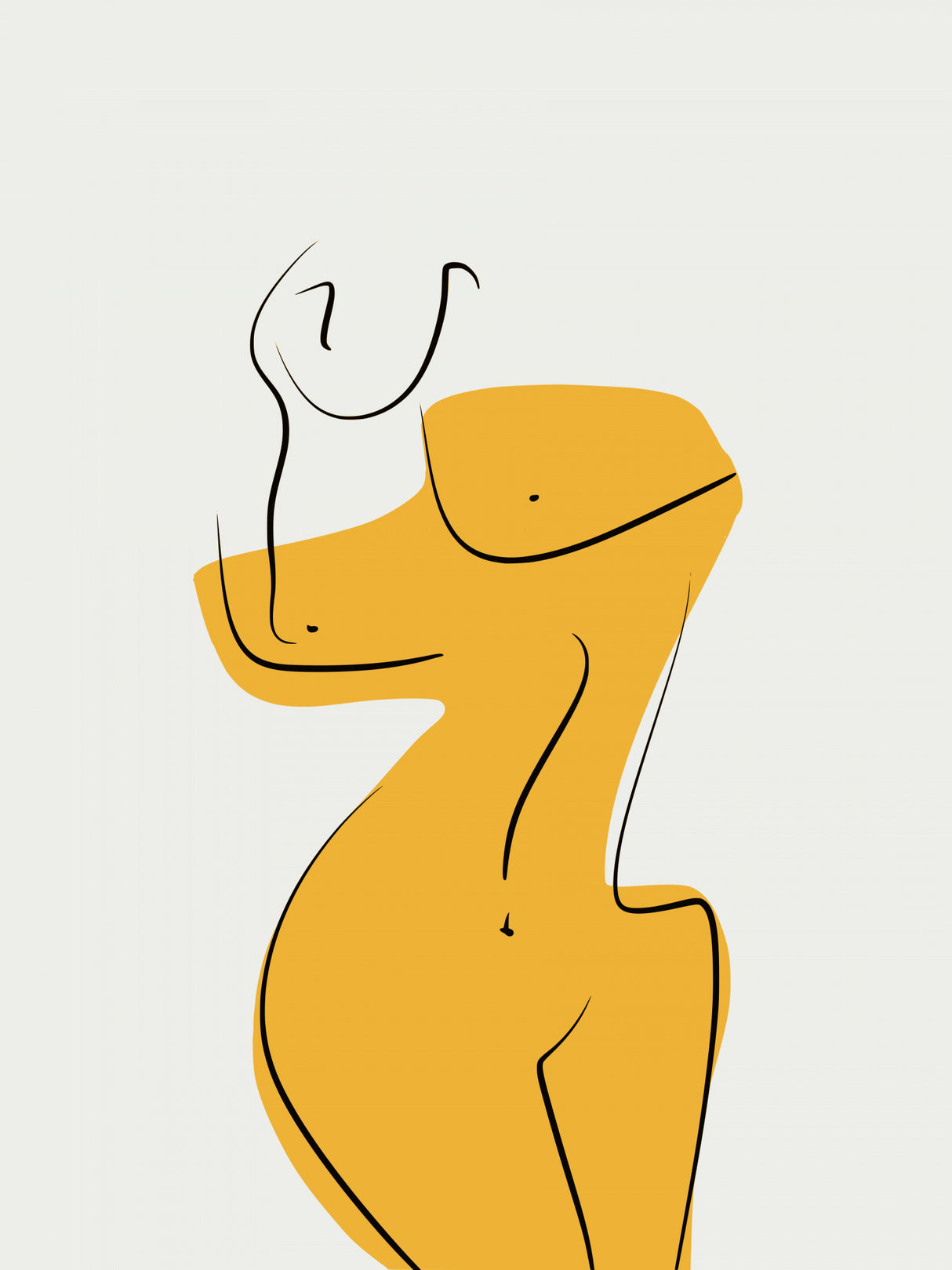 Minimalist Torso Poster och Canvastavla