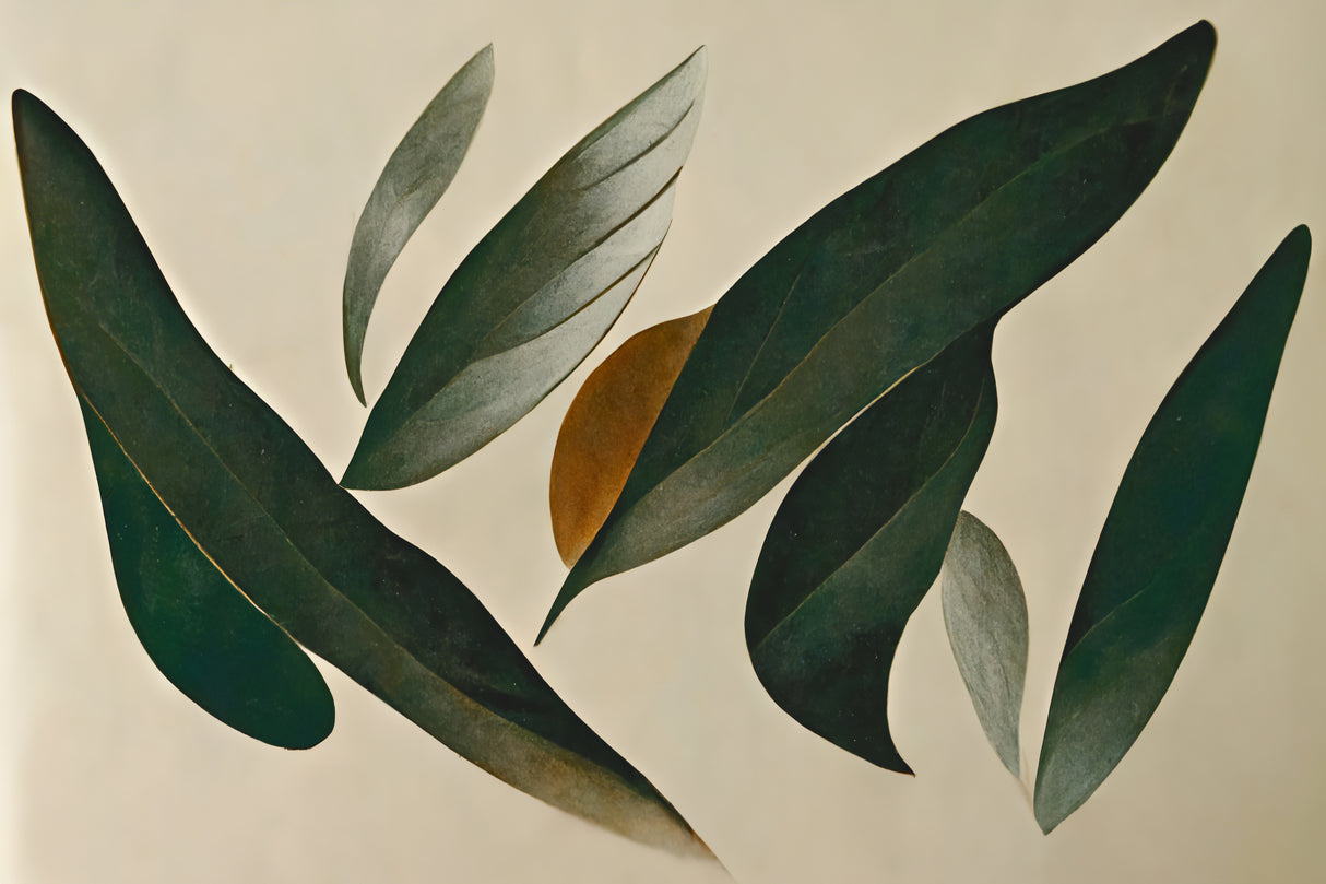 Floating Leafs Poster och Canvastavla