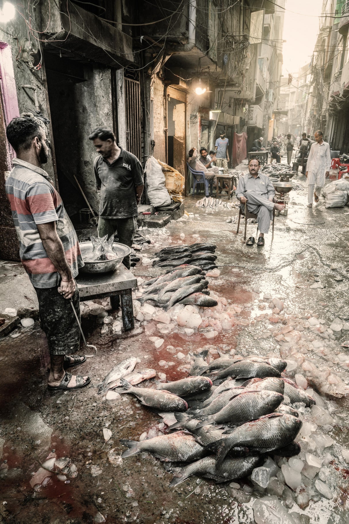Back streets, Lahore Poster och Canvastavla
