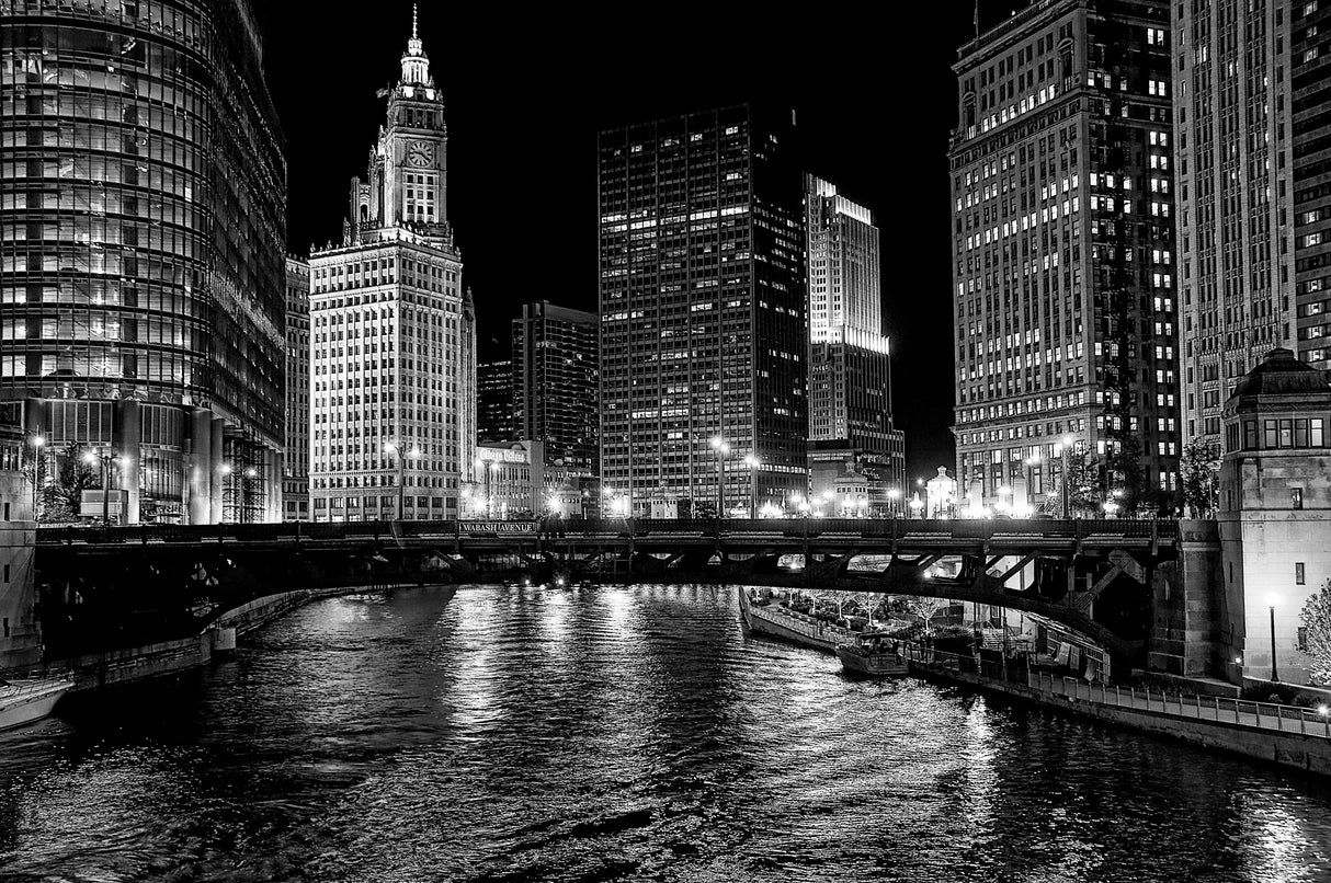 Chicago River Poster och Canvastavla