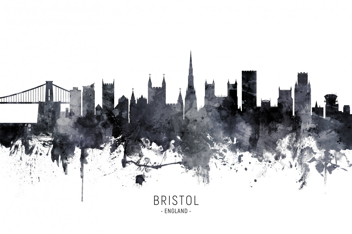 Bristol England Skyline Poster och Canvastavla