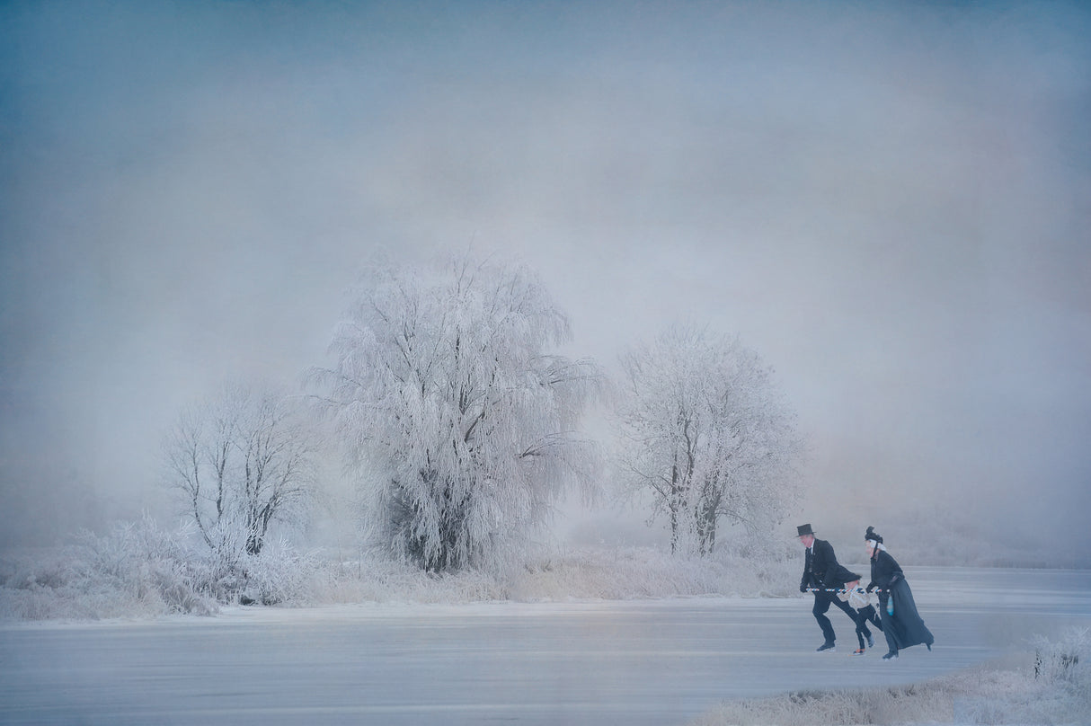 Traditional skating (Netherlands) Poster och Canvastavla