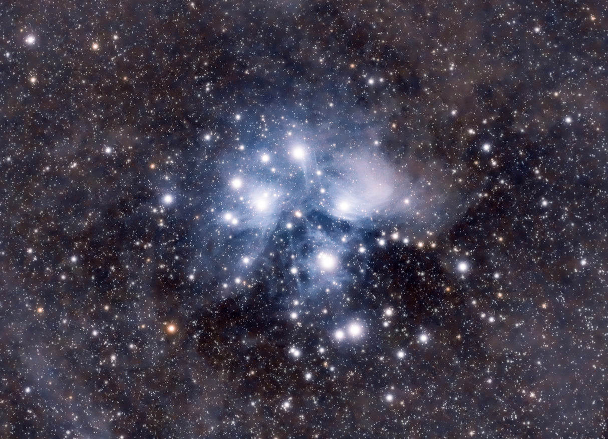 Seven Sisters in the midst of Cosmic Muddy Field. Poster och Canvastavla