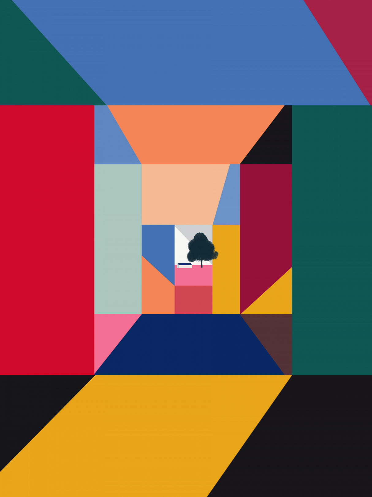 Landscape In a Box Poster och Canvastavla