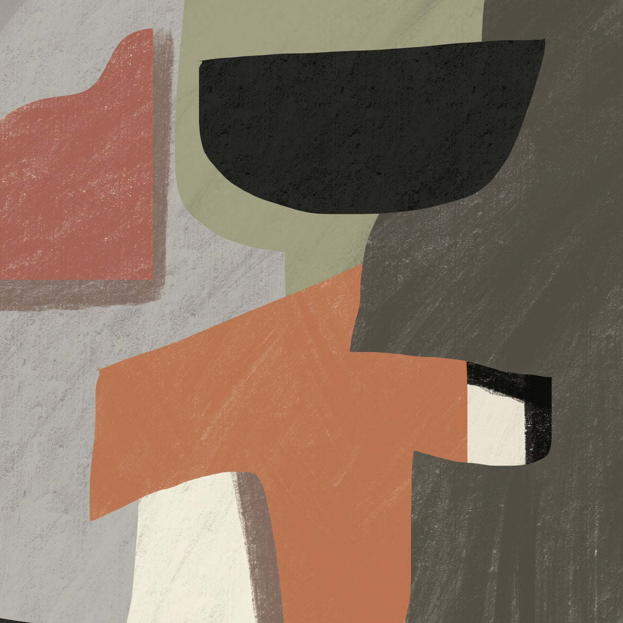 Texture Cut Out Abstract Poster och Canvastavla
