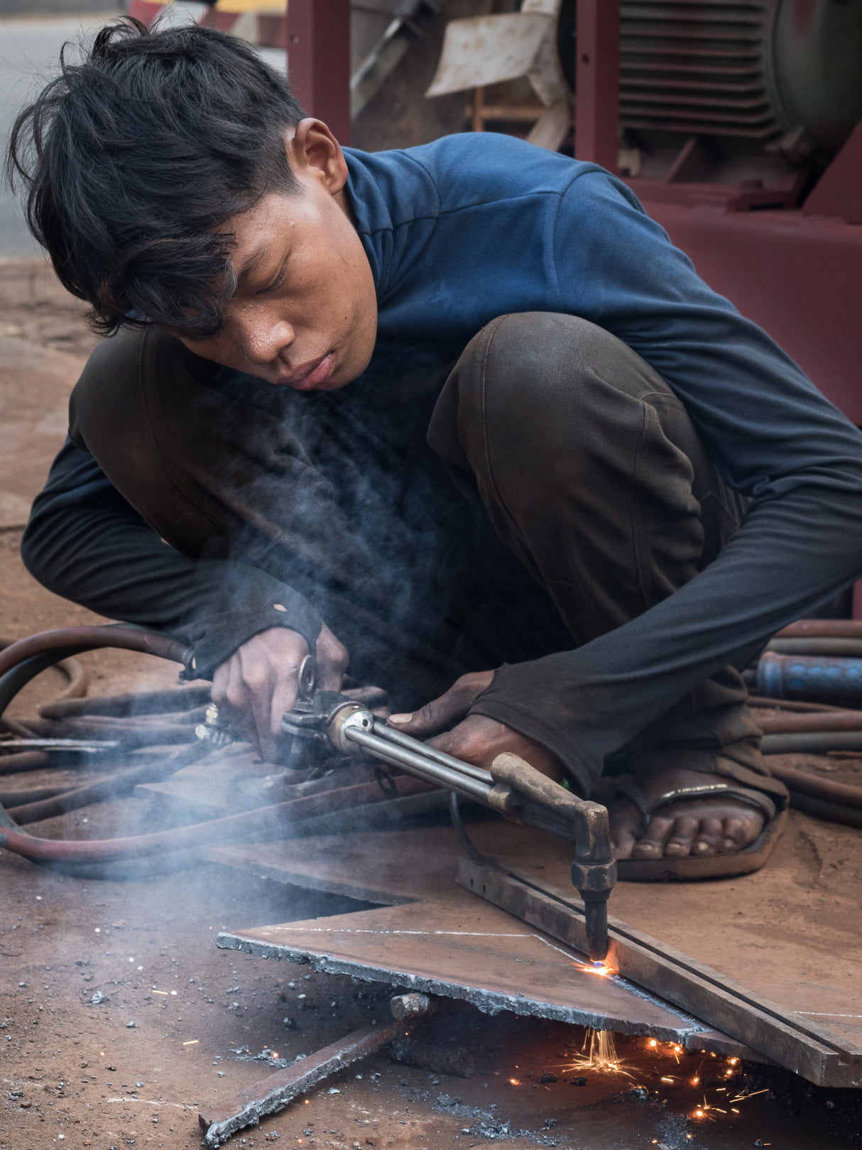 The welder Poster och Canvastavla