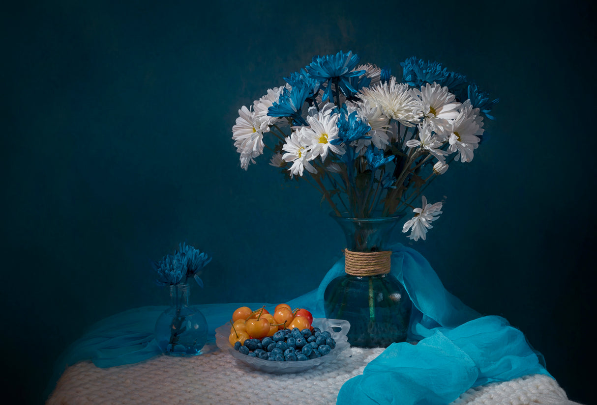 Cherry and Blue Berry Poster och Canvastavla