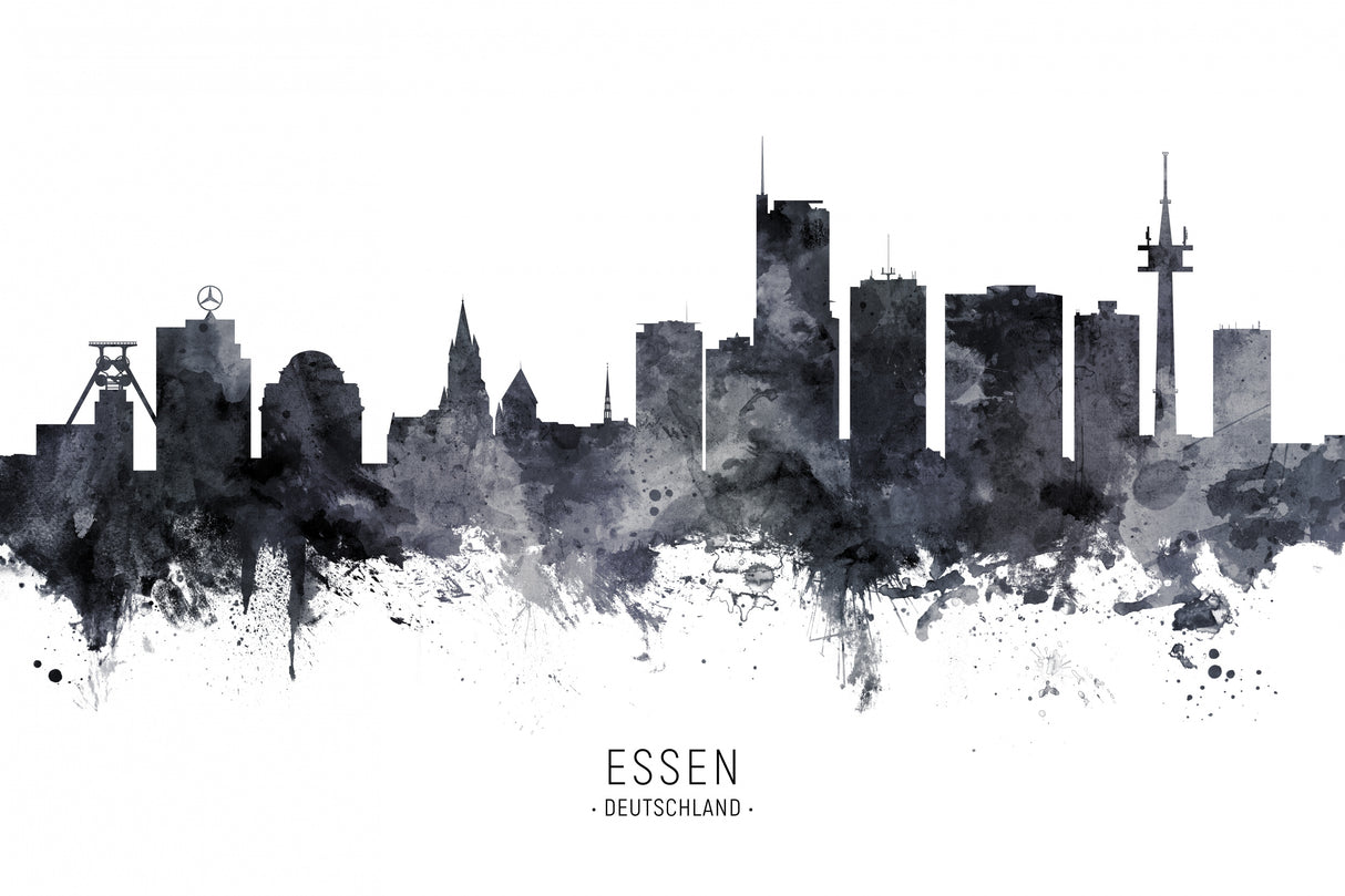 Essen Germany Skyline Poster och Canvastavla