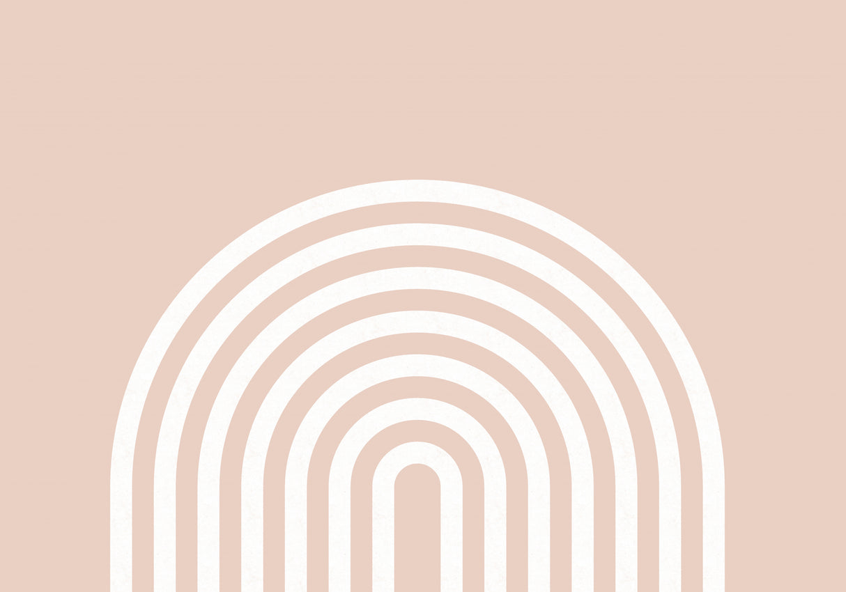 Peach Rainbow Poster och Canvastavla