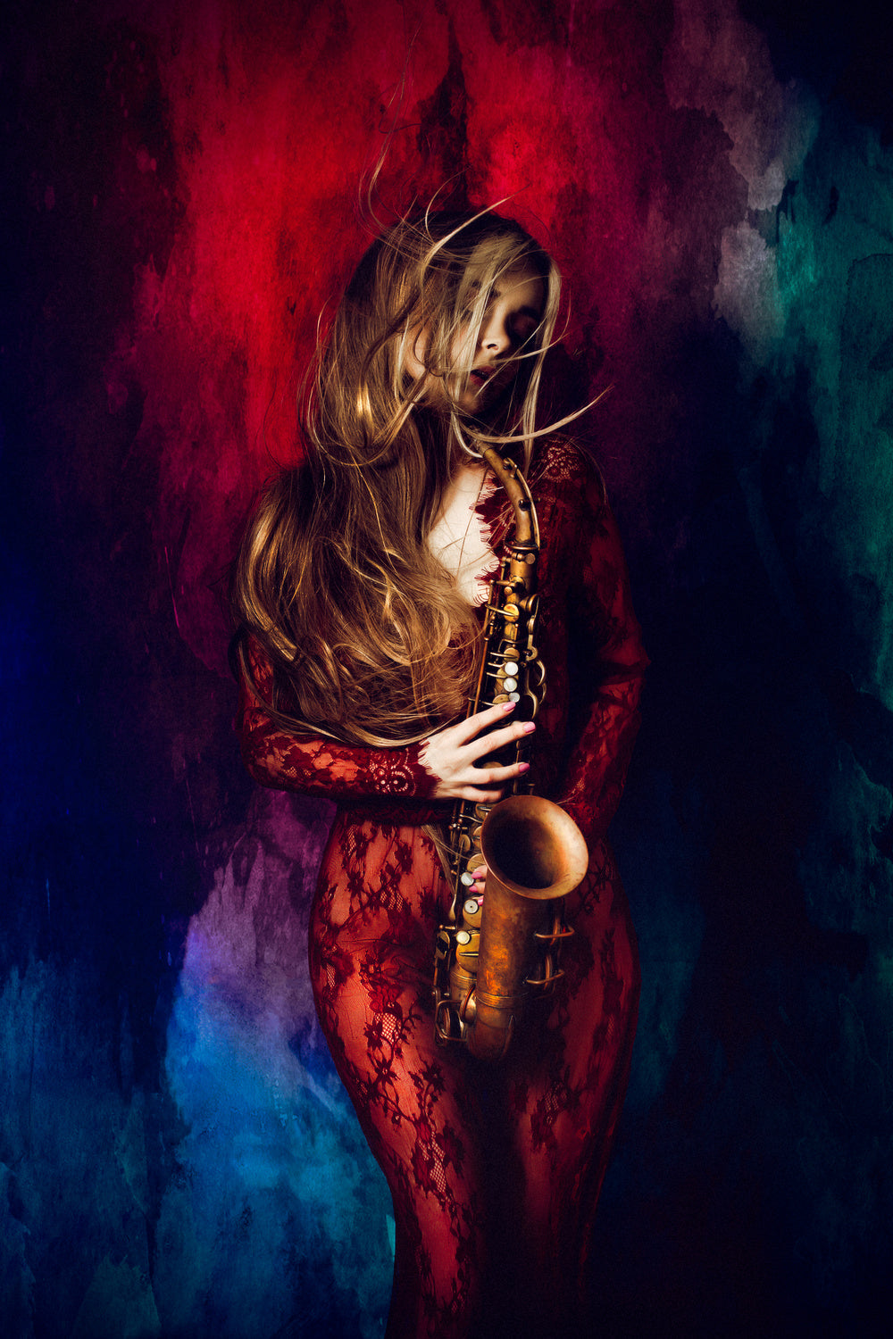 Color My life with the colors of Music Poster och Canvastavla