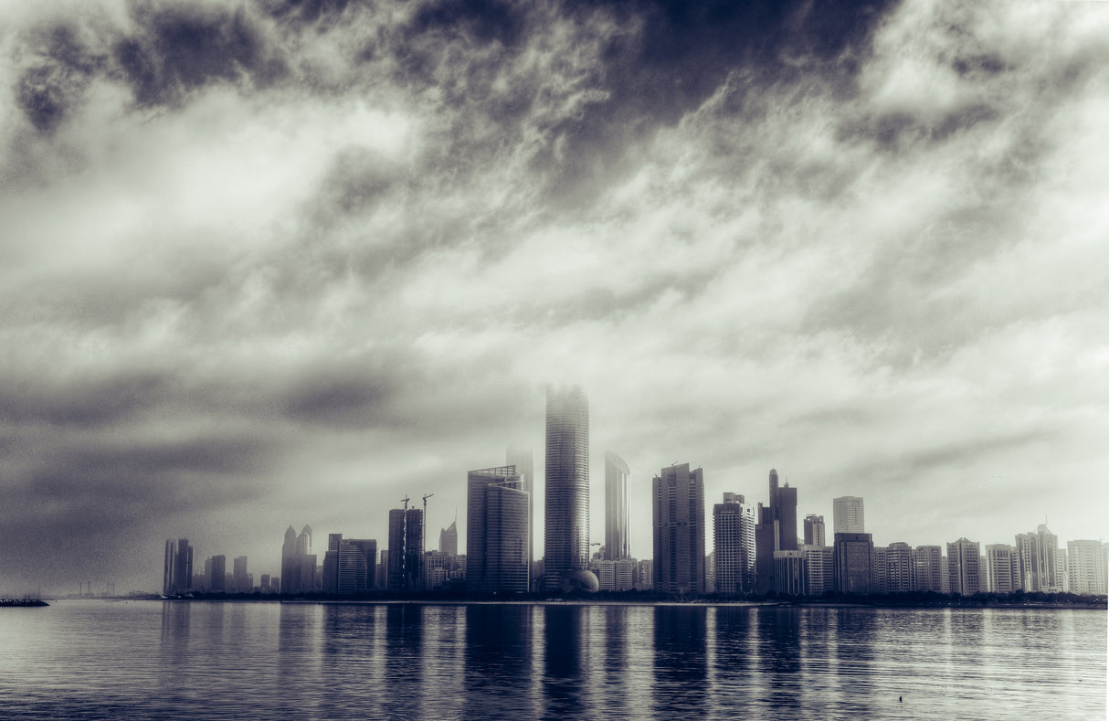 Abu Dhabi Skyline Poster och Canvastavla