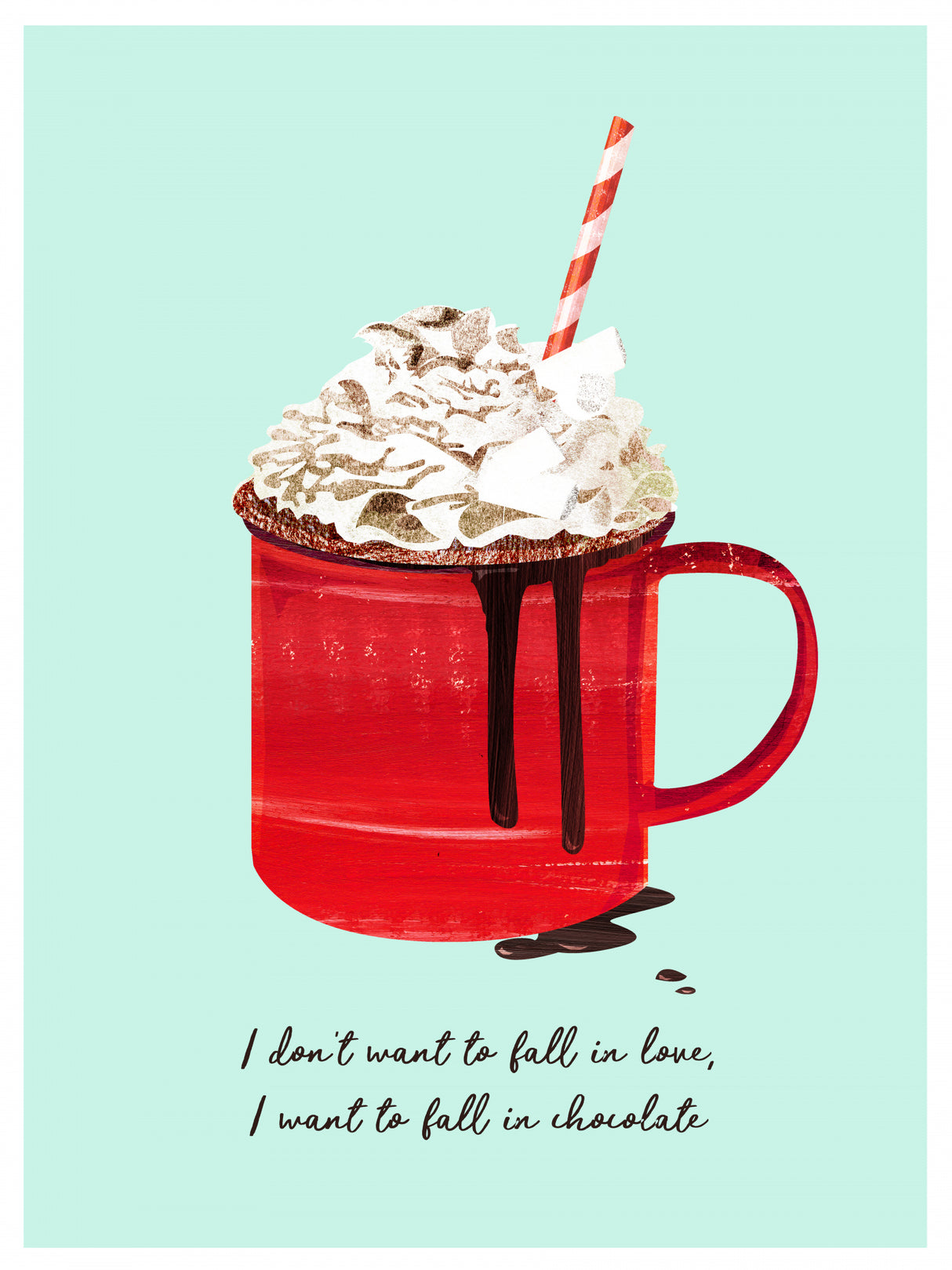 Fall In Chocolate Poster och Canvastavla