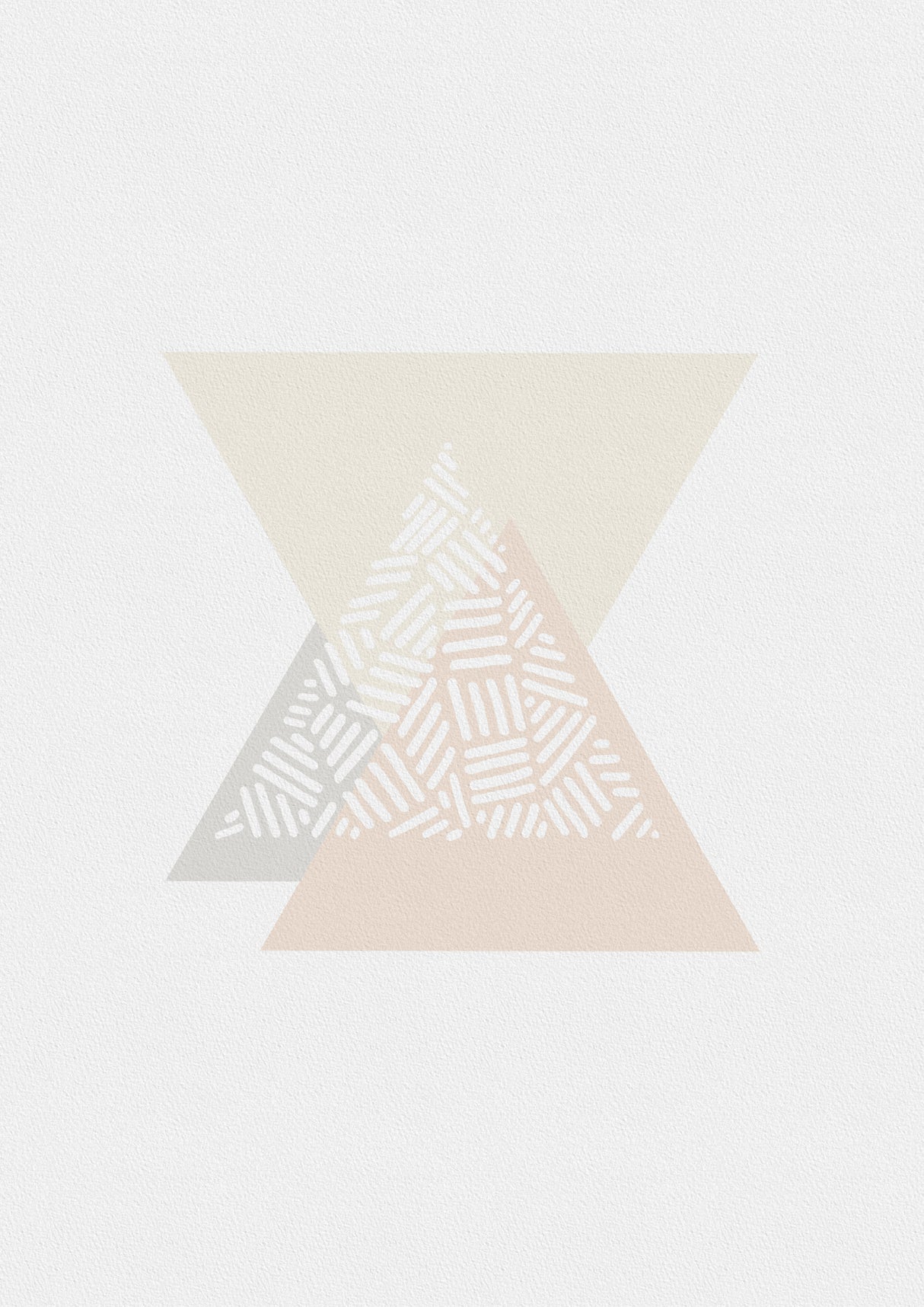 Geometric Mute Colours III Poster och Canvastavla