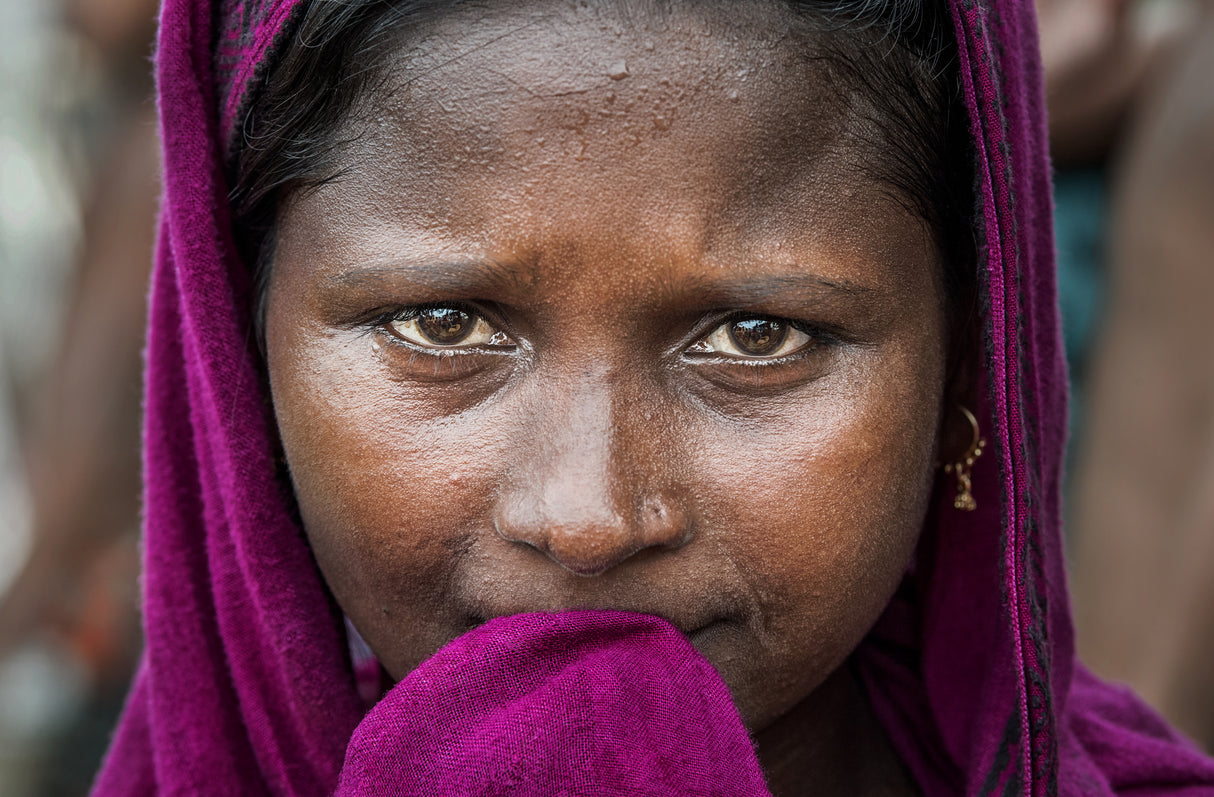 Rohingya refugee woman - Bangladesh Poster och Canvastavla