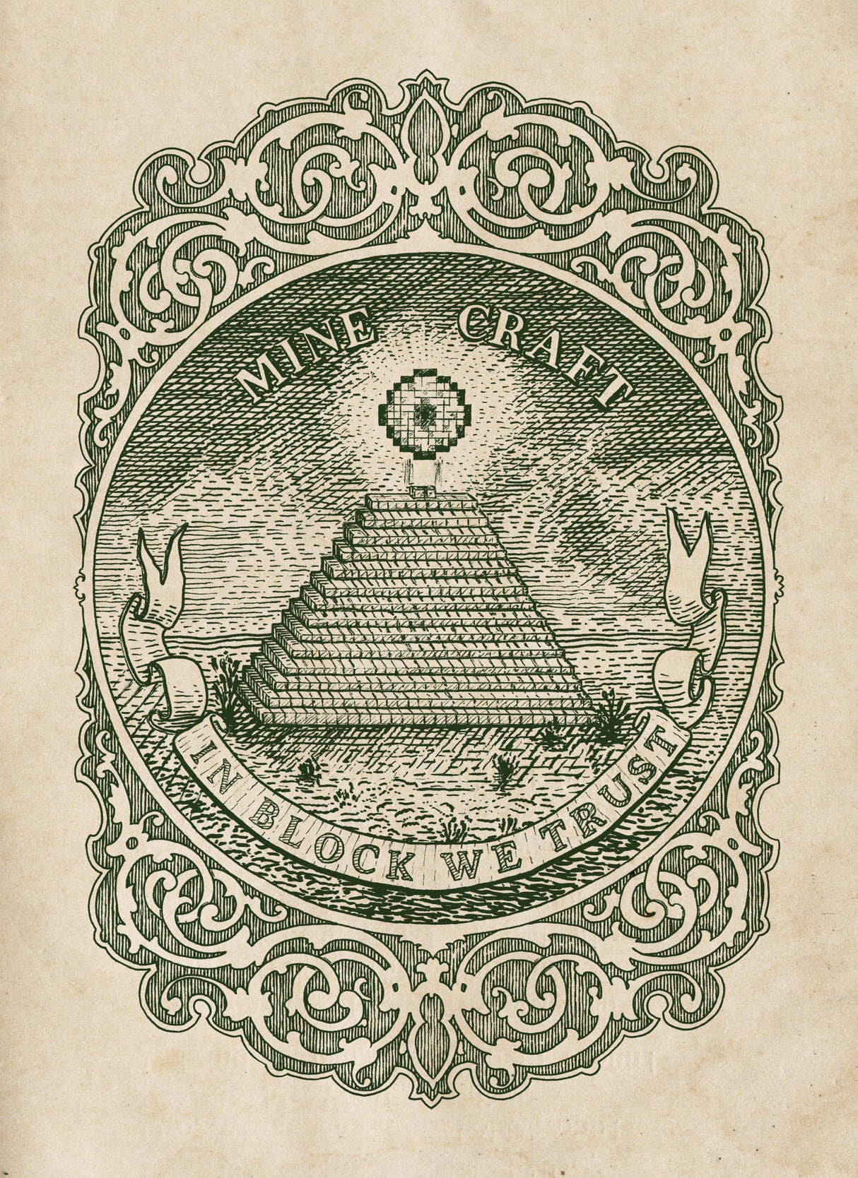 In Block We Trust Poster och Canvastavla