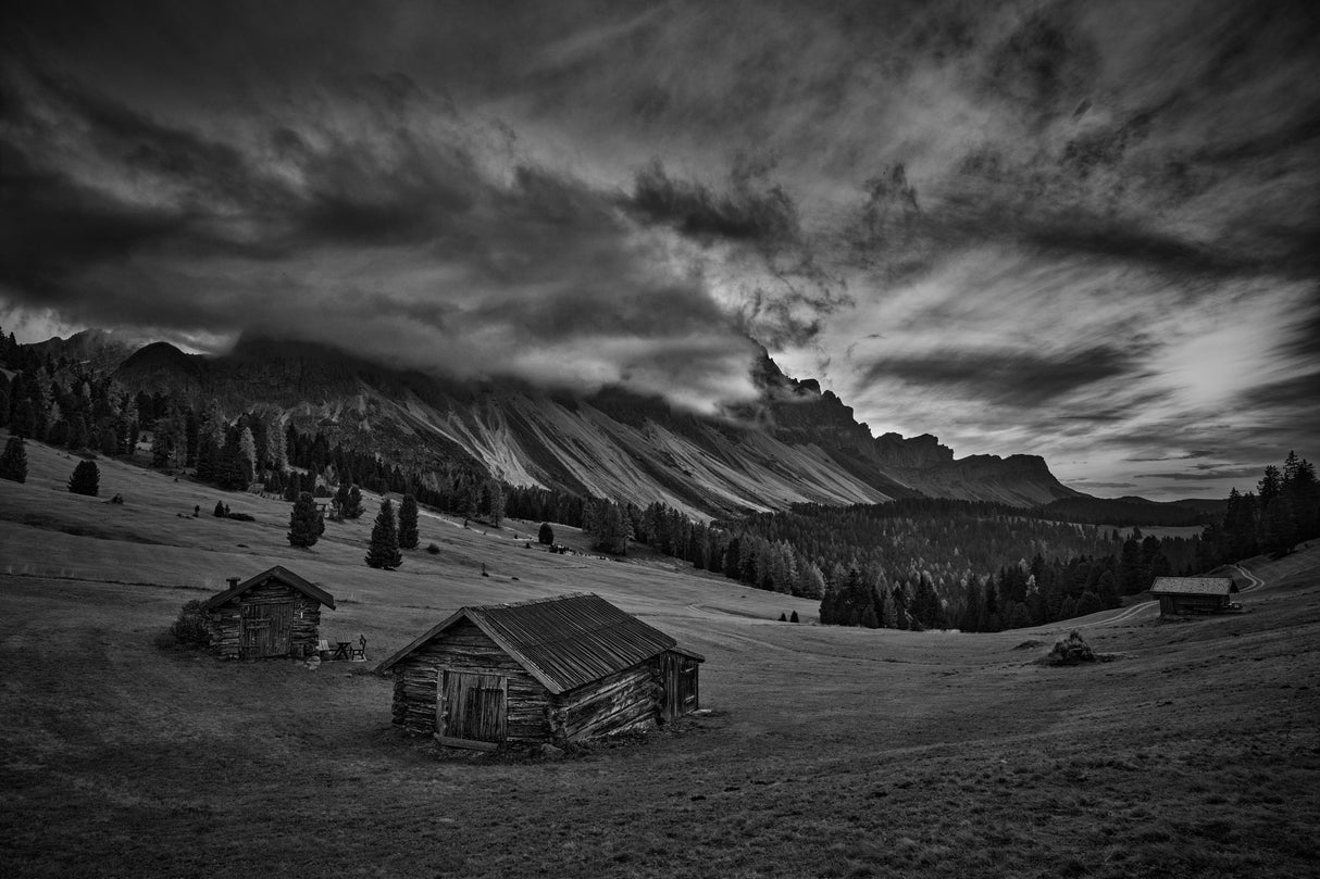 mountain cottages Poster och Canvastavla