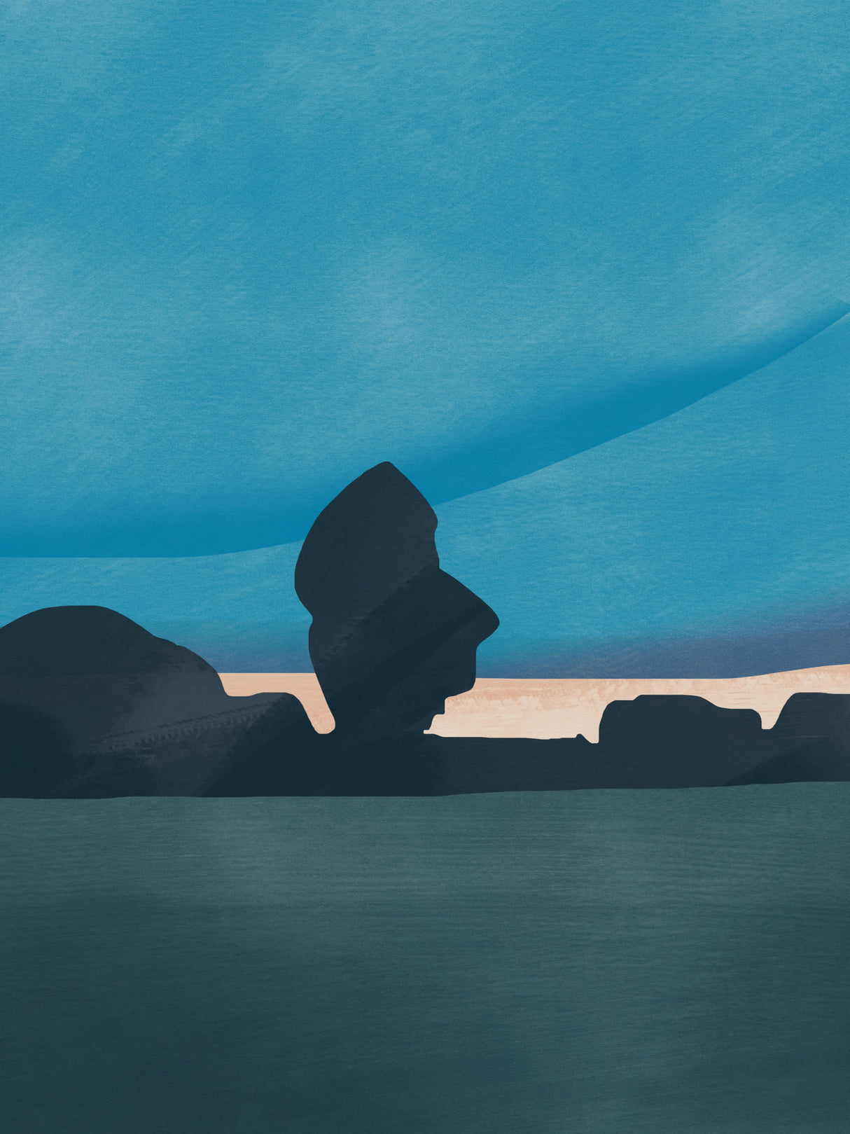 Evening Cloud Poster och Canvastavla