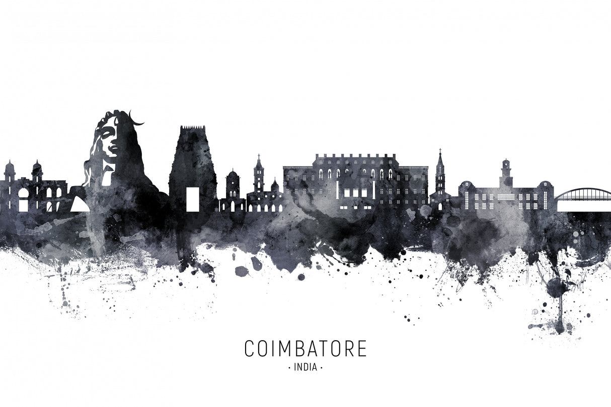Coimbatore Skyline India Poster och Canvastavla