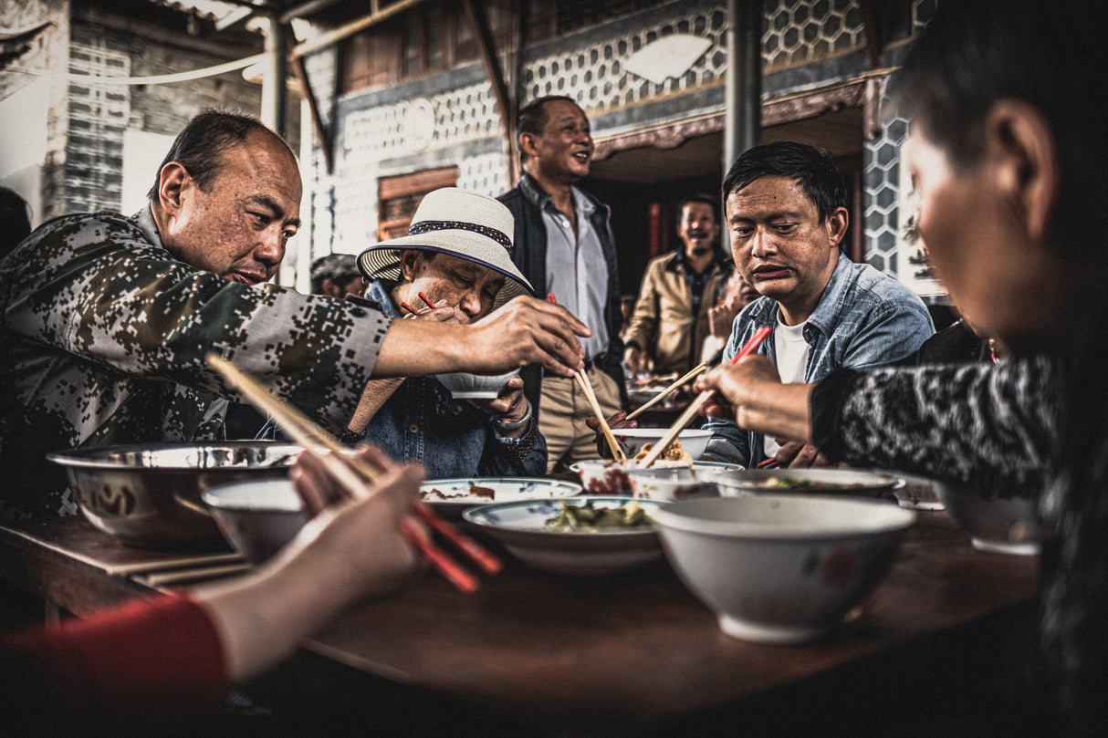 Family lunch in Dali Poster och Canvastavla