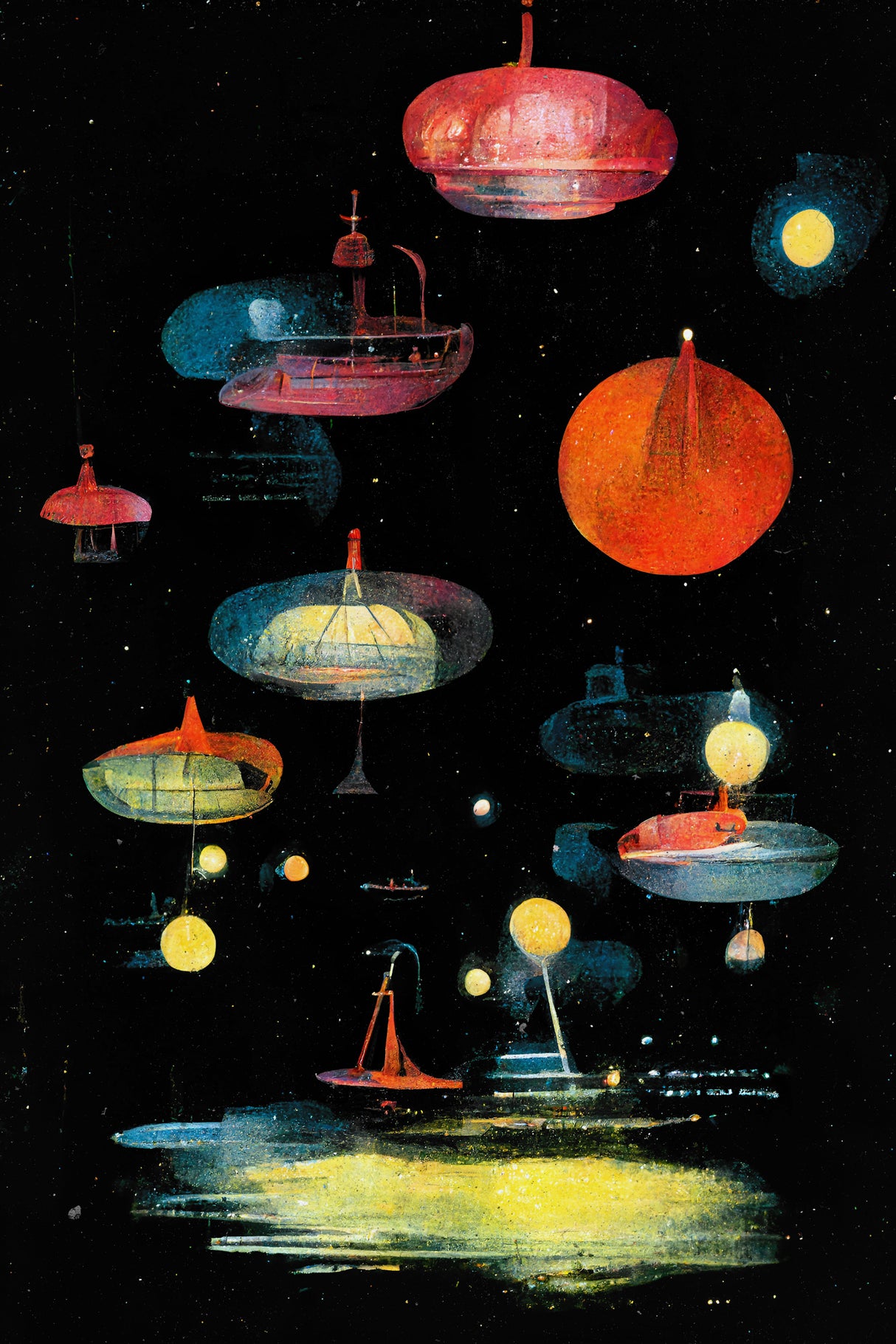 Lanterns Poster och Canvastavla