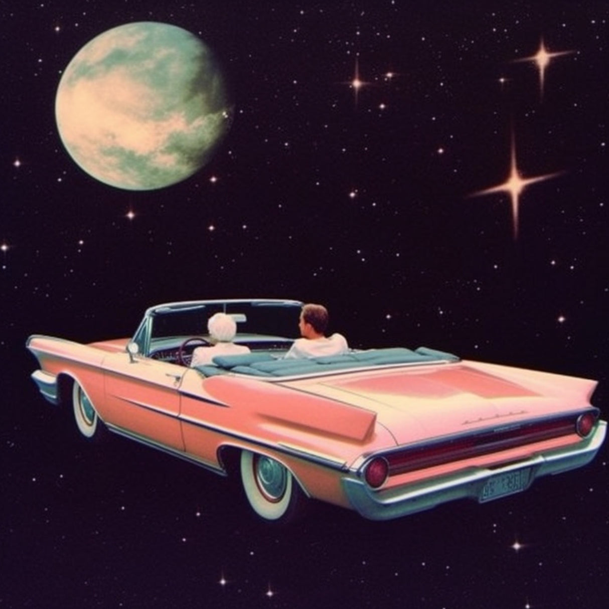 Pink Convertible No. 2 Poster och Canvastavla