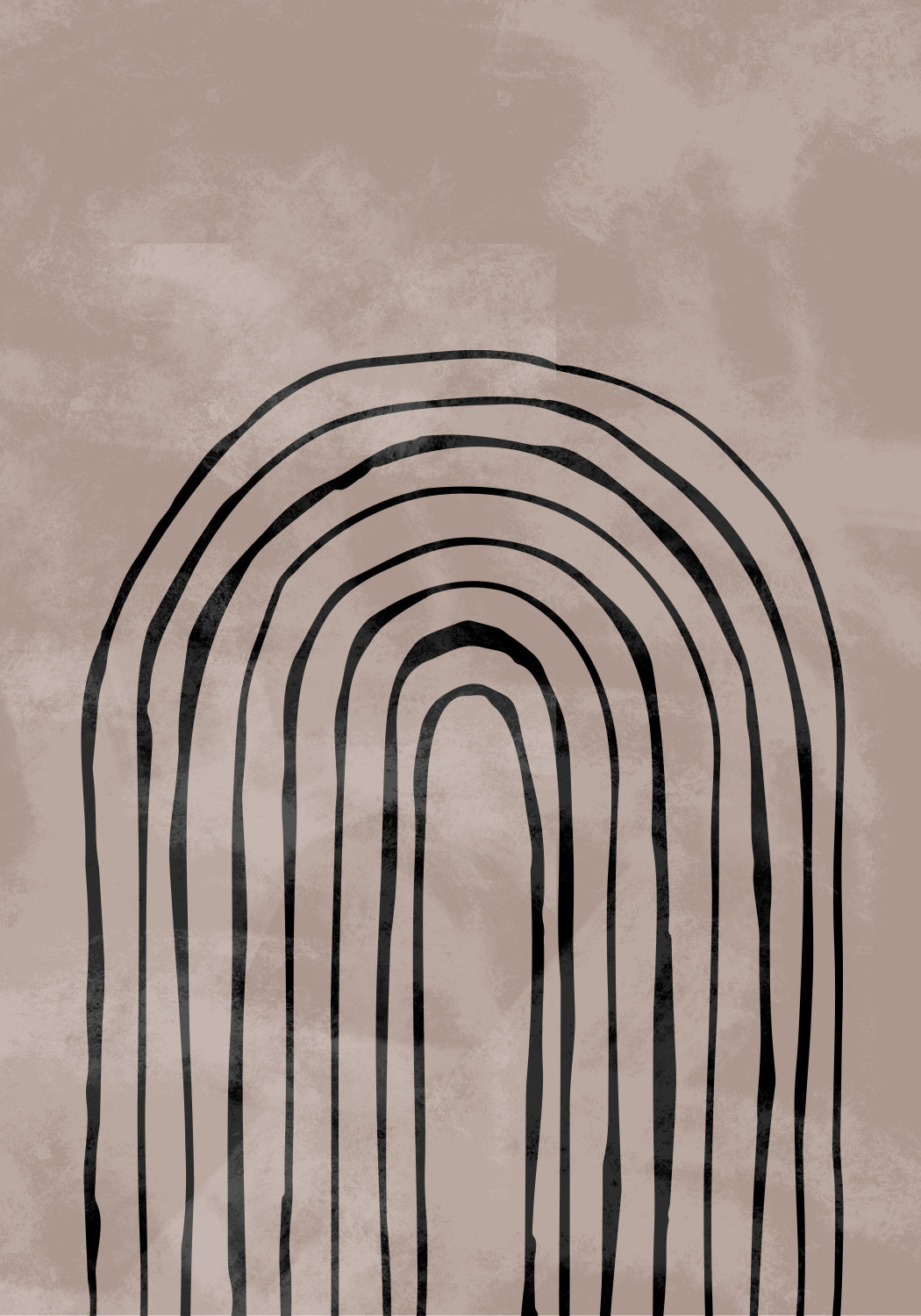 Arch_one way_004_black Poster och Canvastavla