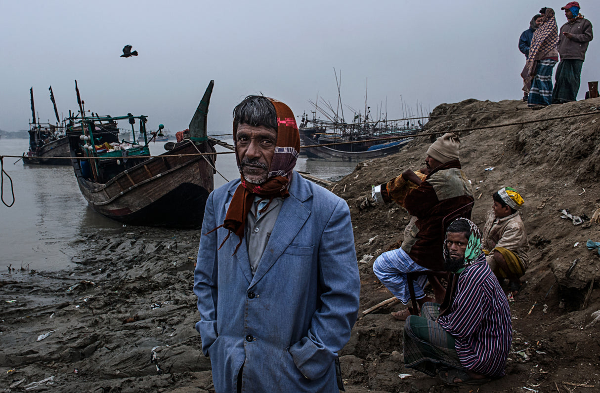 Fishing dock - Bangladesh Poster och Canvastavla
