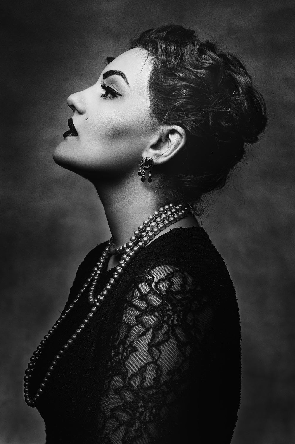 Lady in black Poster och Canvastavla