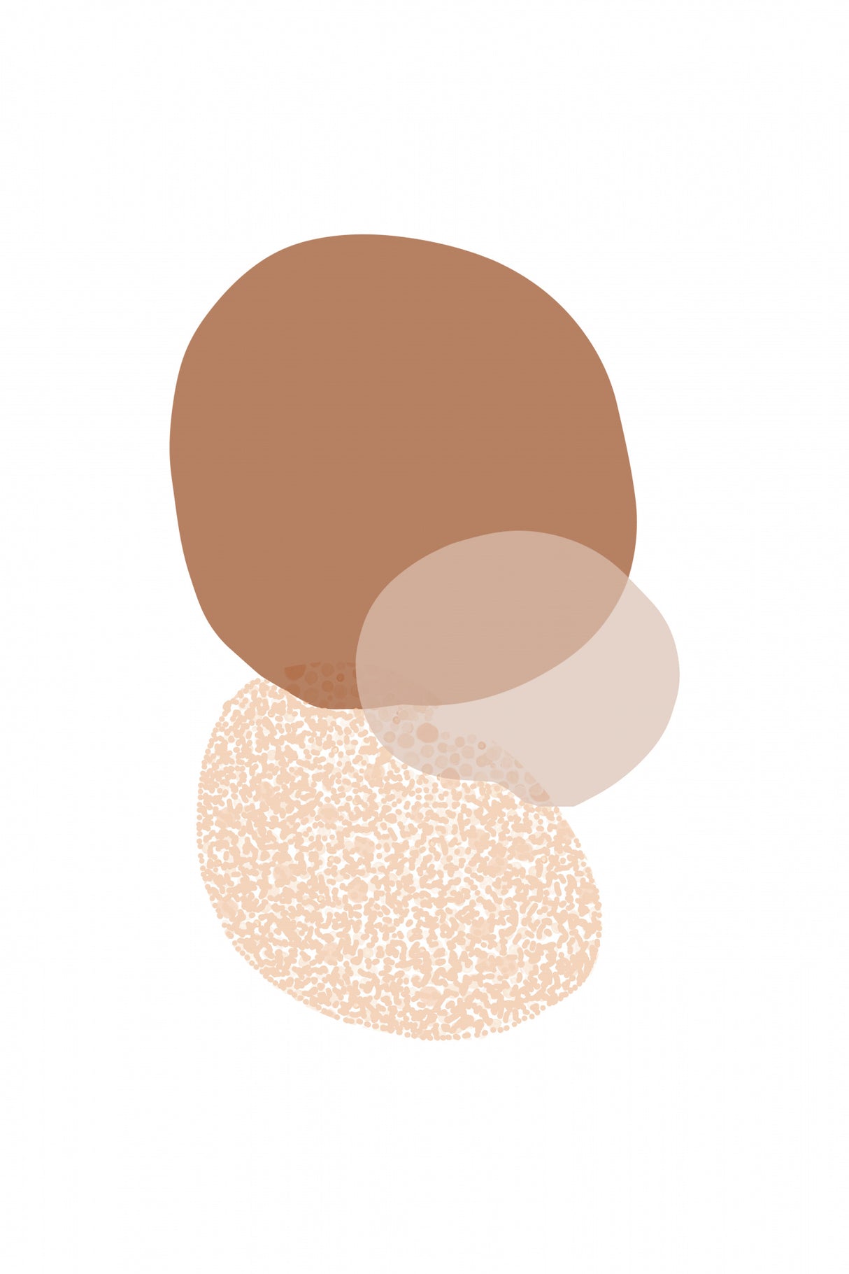 Abstract Circle Painting Poster och Canvastavla