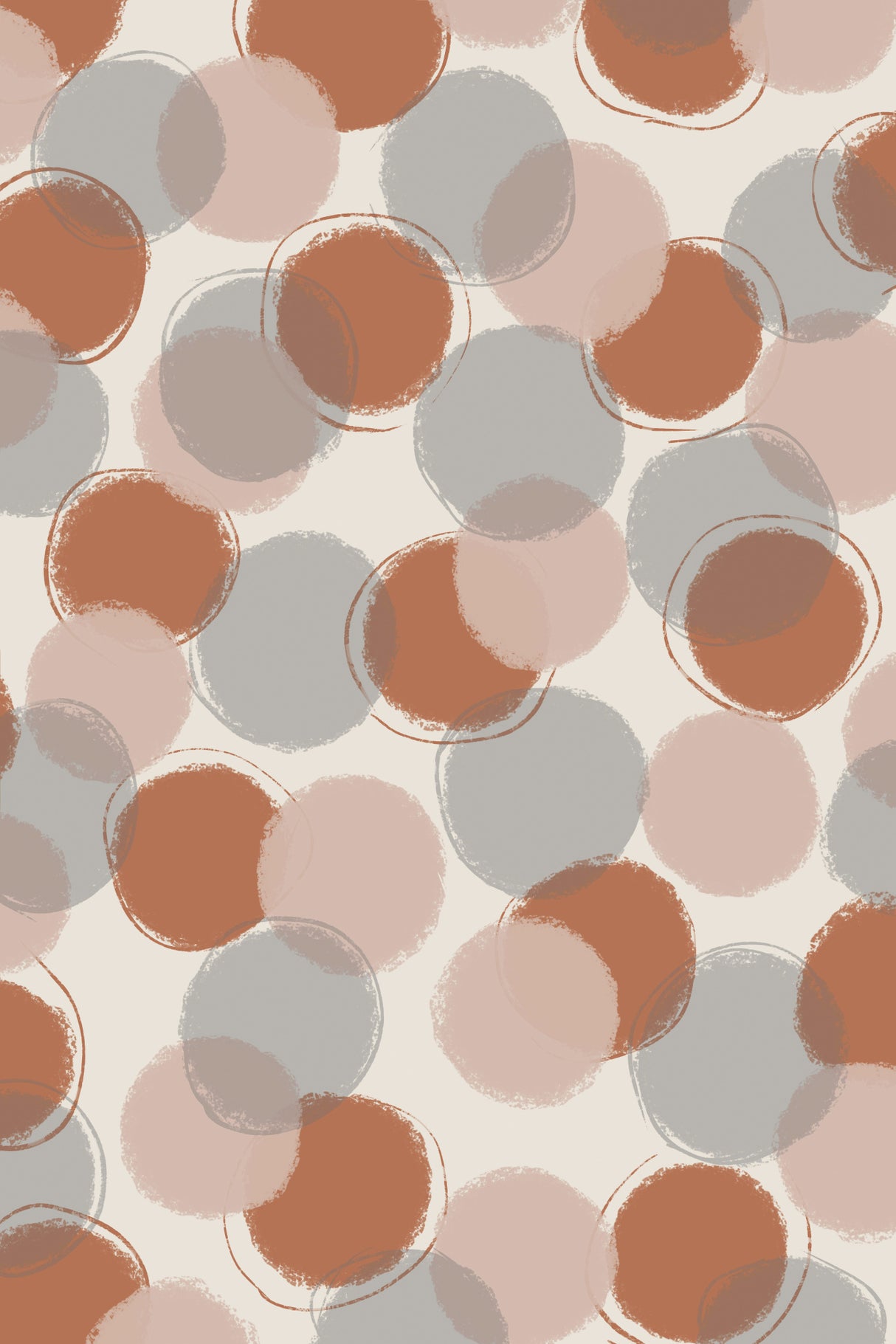 Pastel Dots Poster och Canvastavla