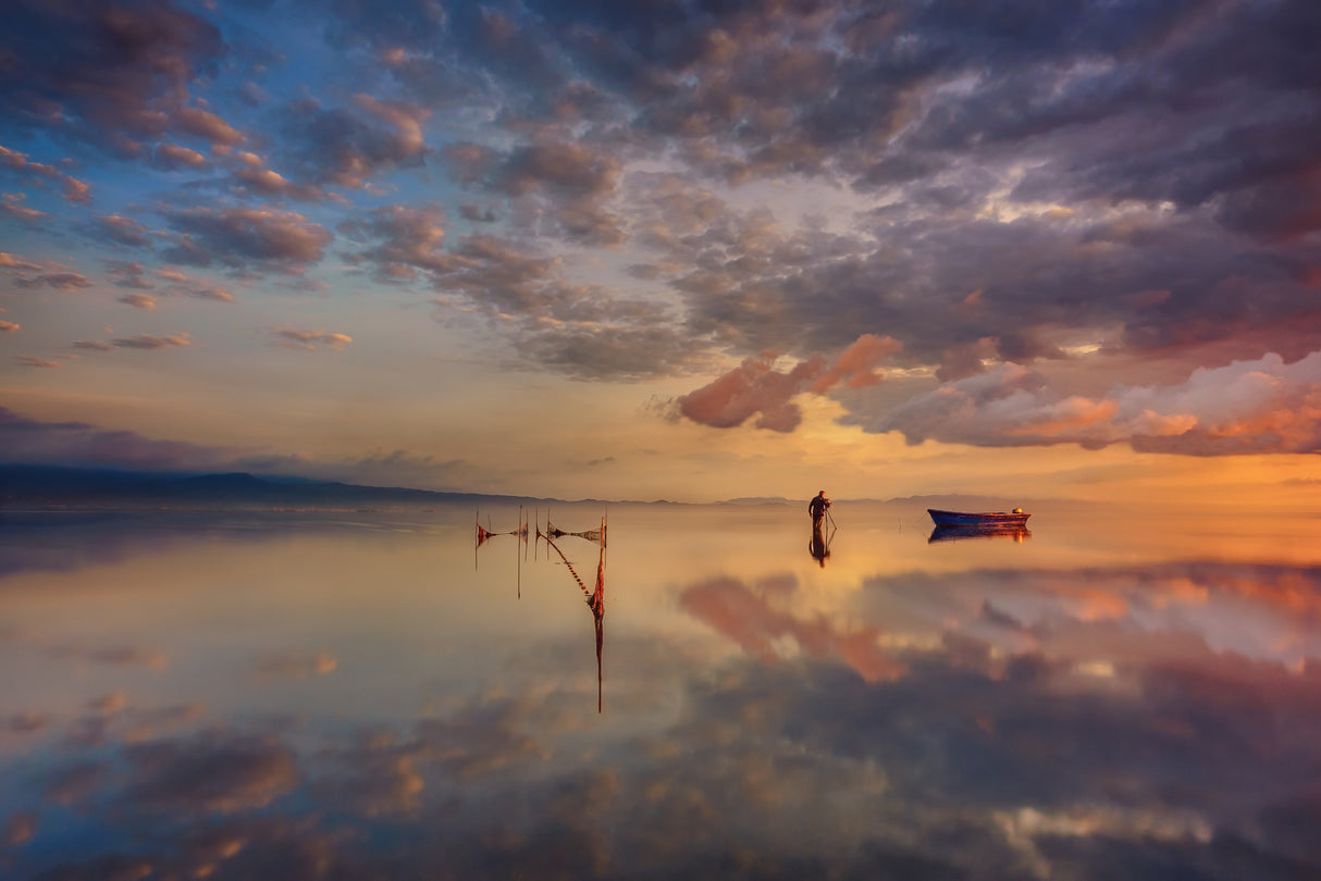 Sunrise in Delta del Ebre Poster och Canvastavla