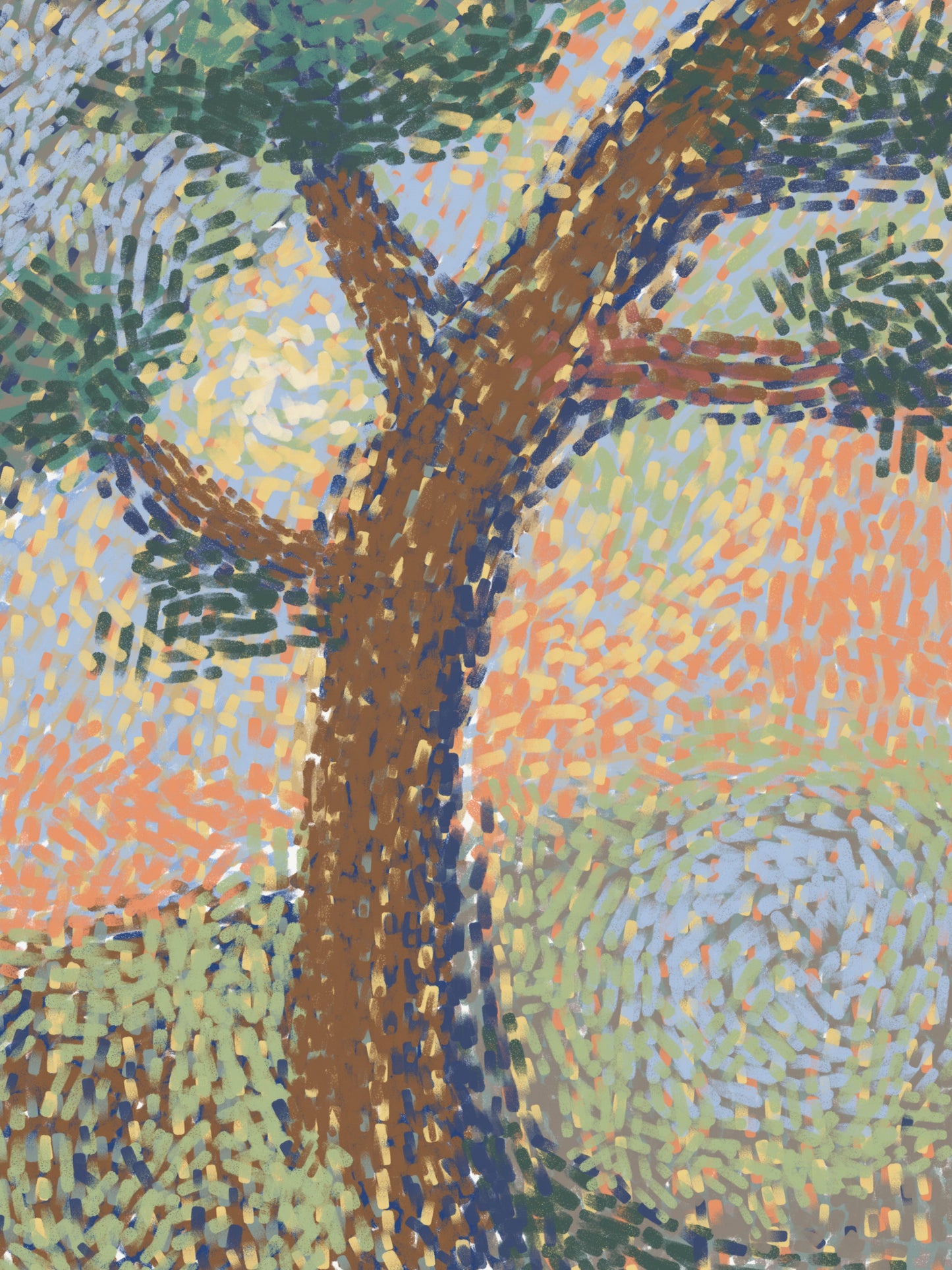 Summer Tree Poster och Canvastavla