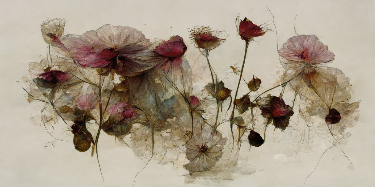 Wild Dry Roses Poster och Canvastavla