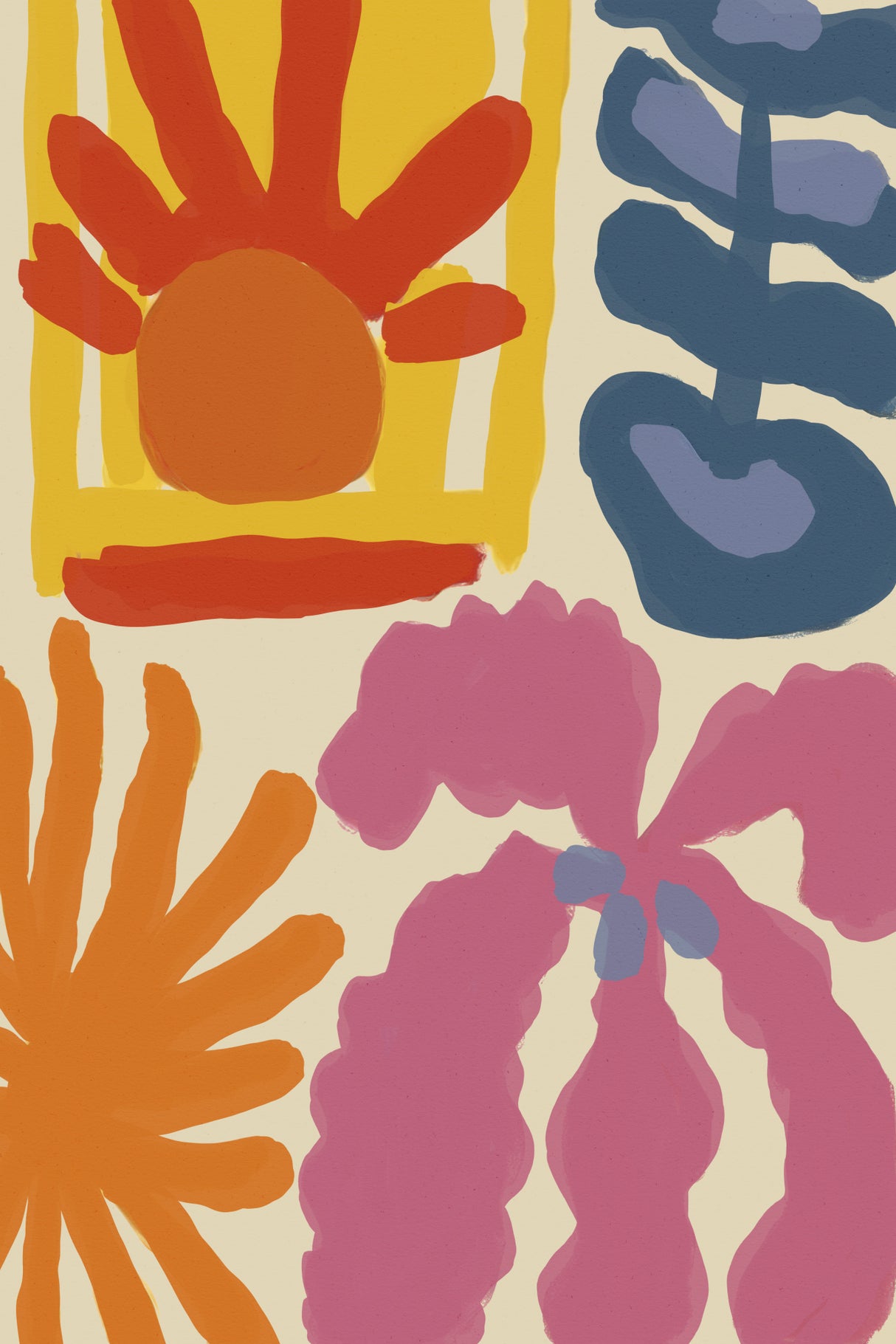 Happy Summer No 2 Poster och Canvastavla