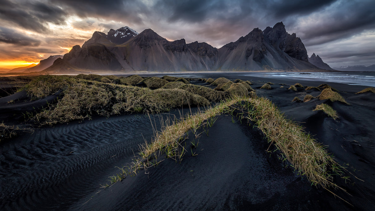 Vestrahorn sunset Poster och Canvastavla