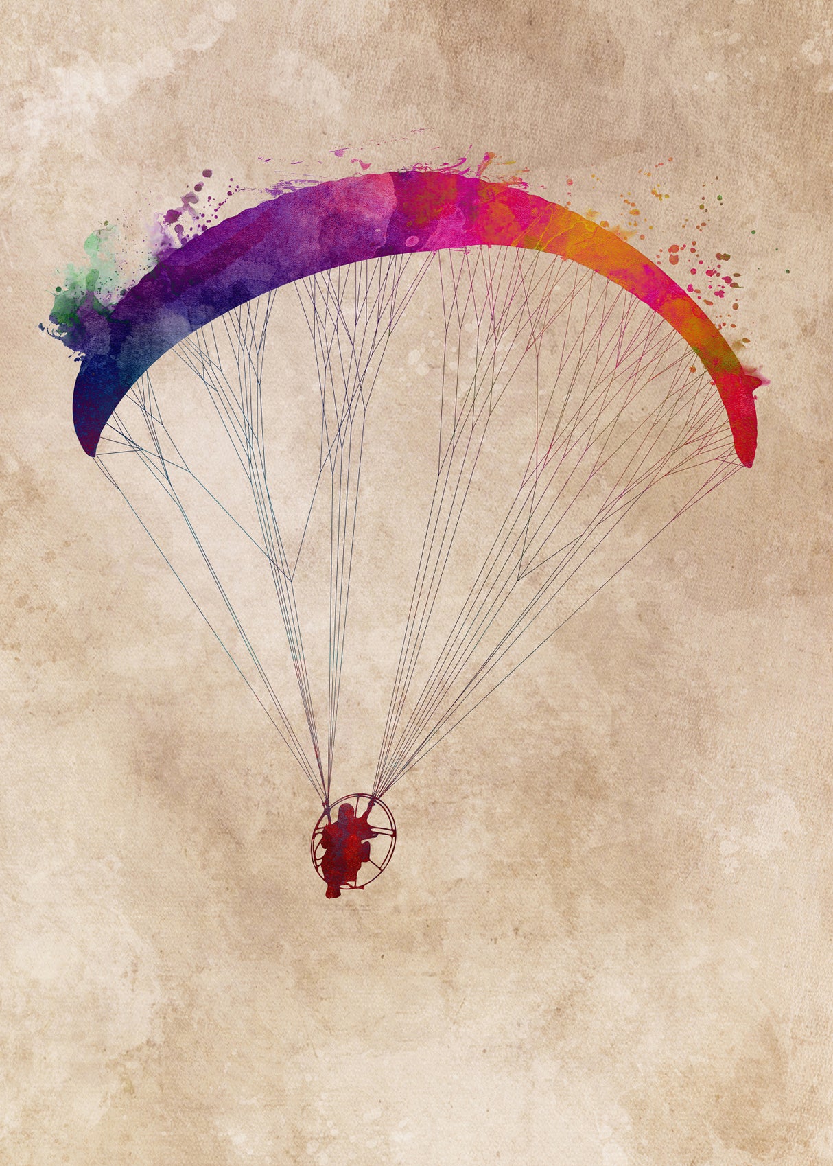 Paratrooper sport art #paratrooper Poster och Canvastavla