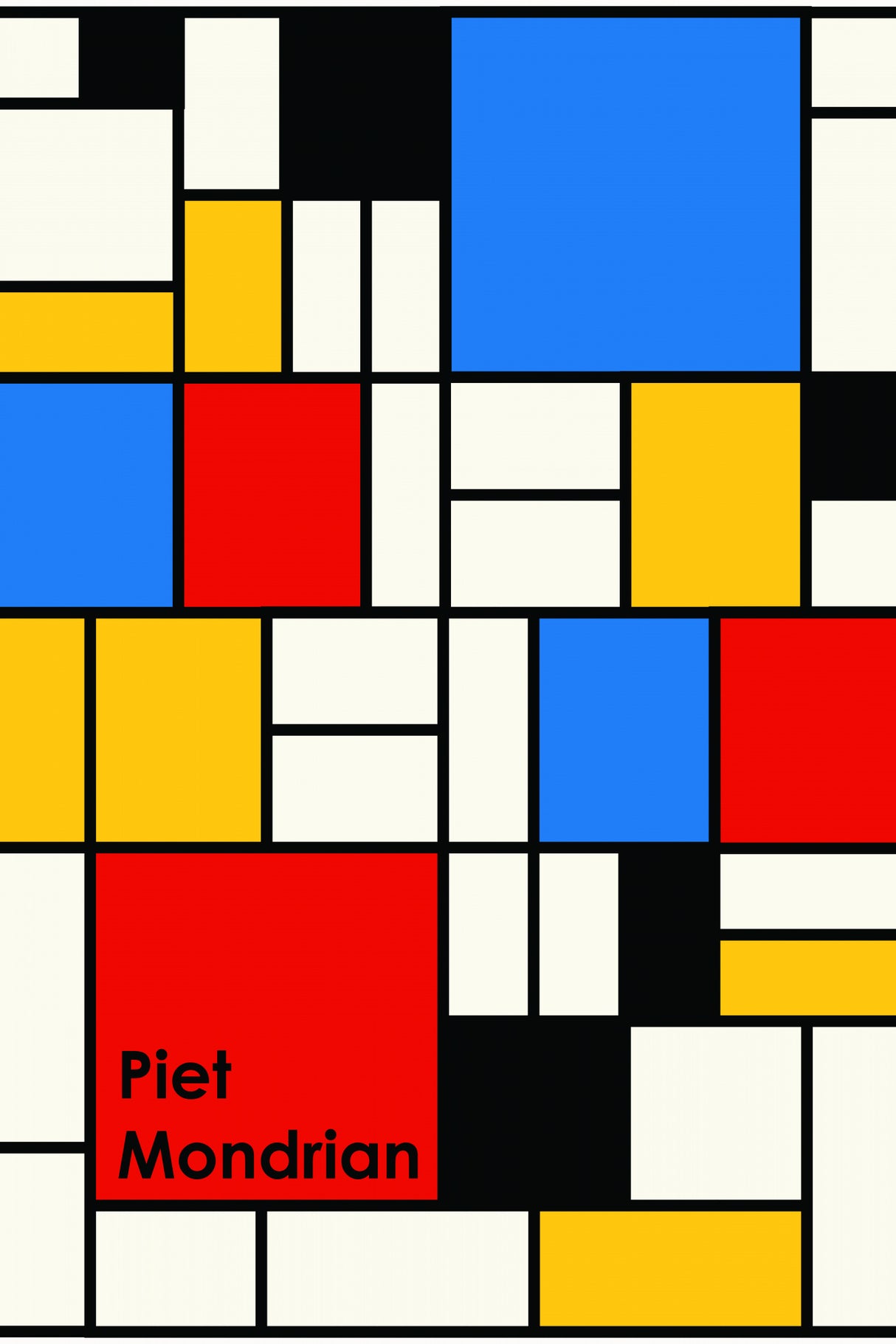 Piet Mondrian Poster och Canvastavla