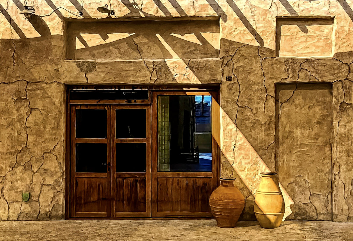 Facade - Old city of Dubai Poster och Canvastavla