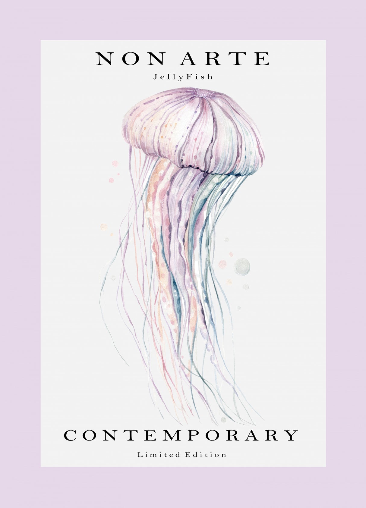 Non Arte Jellyfish Poster och Canvastavla
