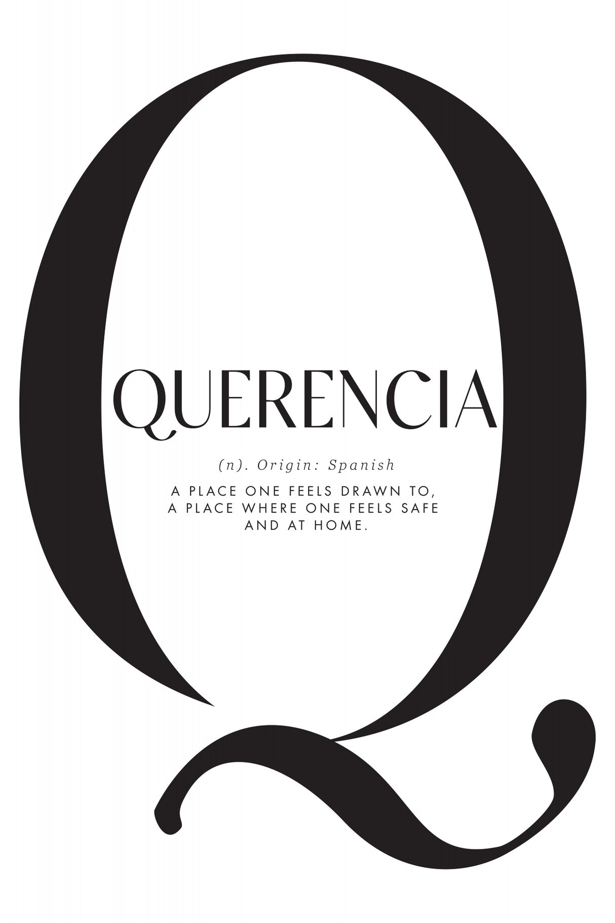 Querencia definition Poster och Canvastavla