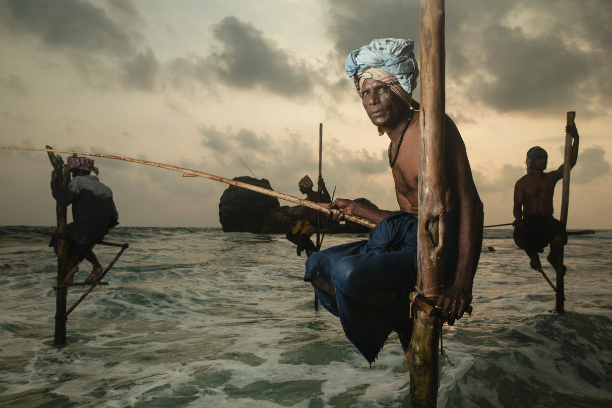 The Stilt Fisherman. Poster och Canvastavla