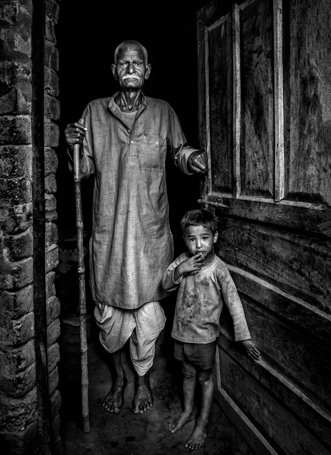 With Grandfather Poster och Canvastavla