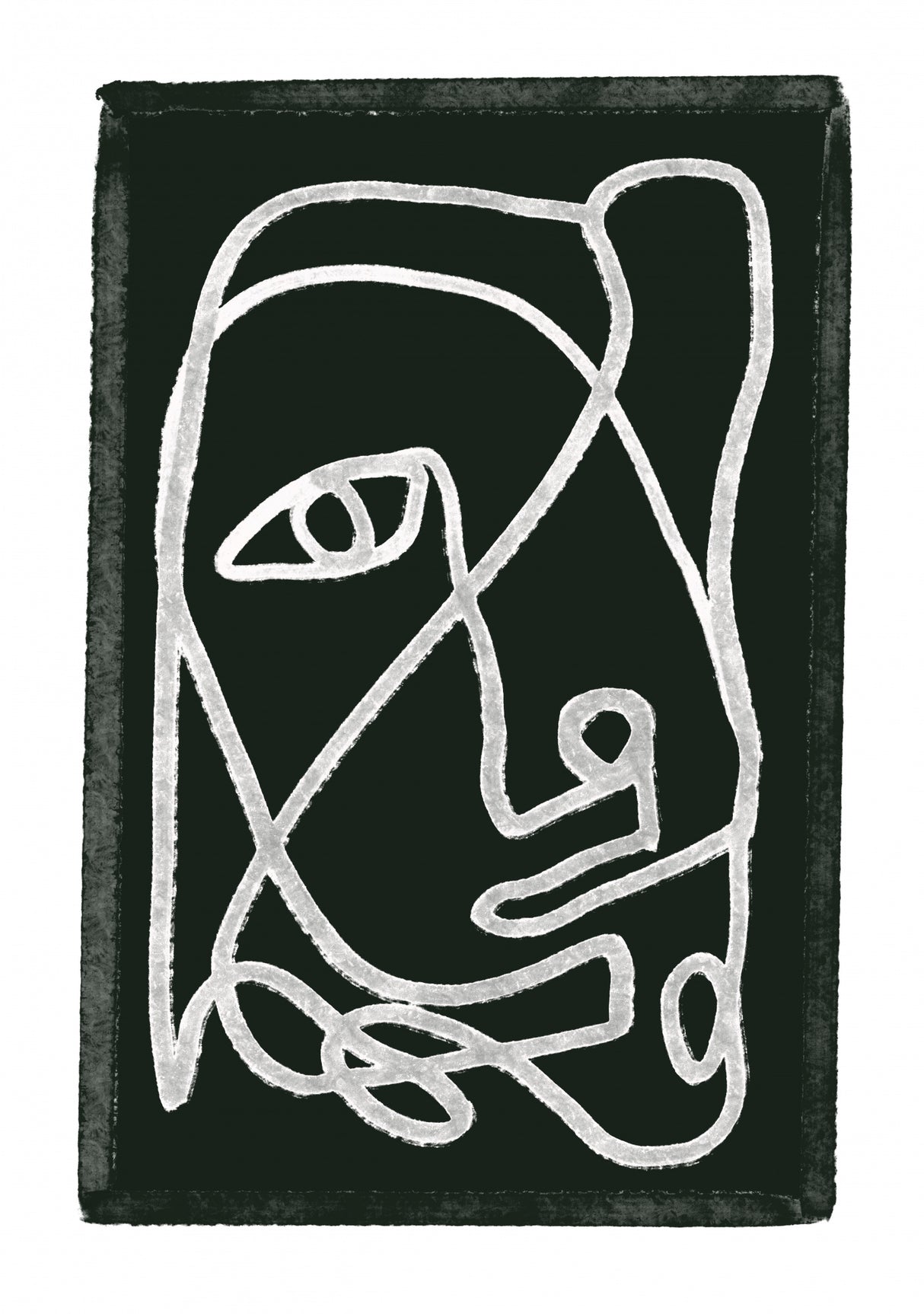 Abstract Line Drawing Poster och Canvastavla