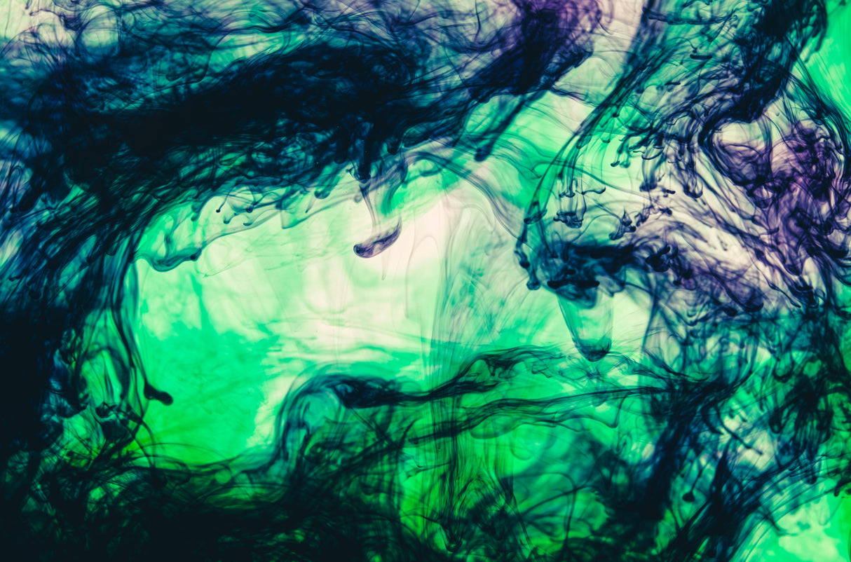 Acrylic colors and ink in water Poster och Canvastavla