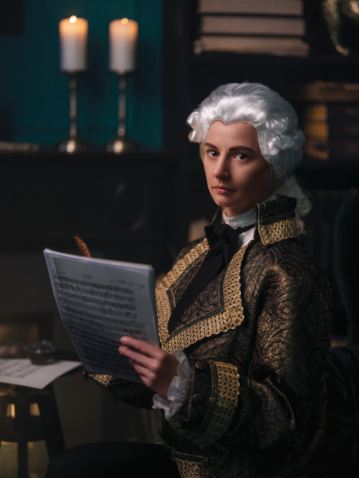 Woman as Man series: Wolfgang Amadeus Mozart Poster och Canvastavla