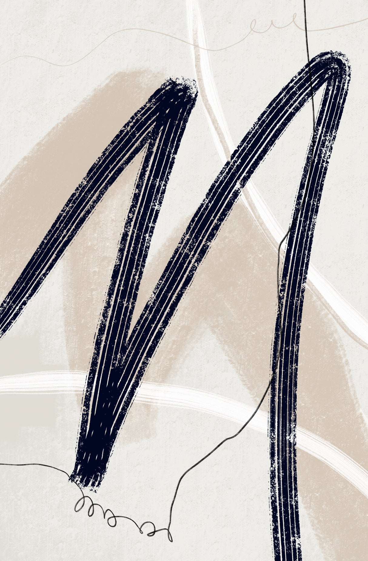 Abstract Lines No. 2 Poster och Canvastavla