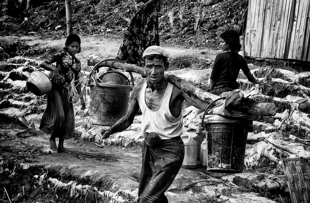 Life in a rohingya refugee camp - Bangladesh Poster och Canvastavla