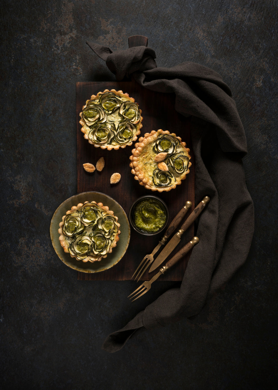 Zucchini tartlets Poster och Canvastavla
