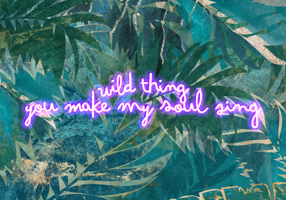 Neon Jungle Wild Thing Poster och Canvastavla