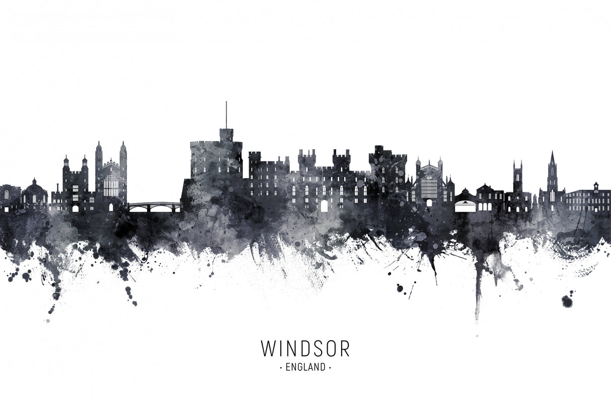 Windsor England Skyline Poster och Canvastavla
